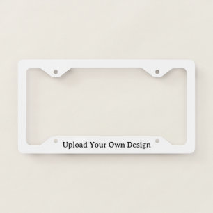 Create Your Own Simple Custom Style B License Plate Frame
