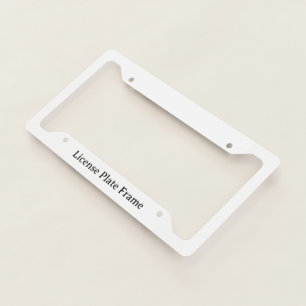Create Your Own Simple Custom Style C License Plate Frame