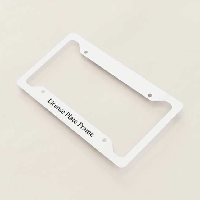 Create Your Own Simple Custom Style C  License Plate Frame (3/4)