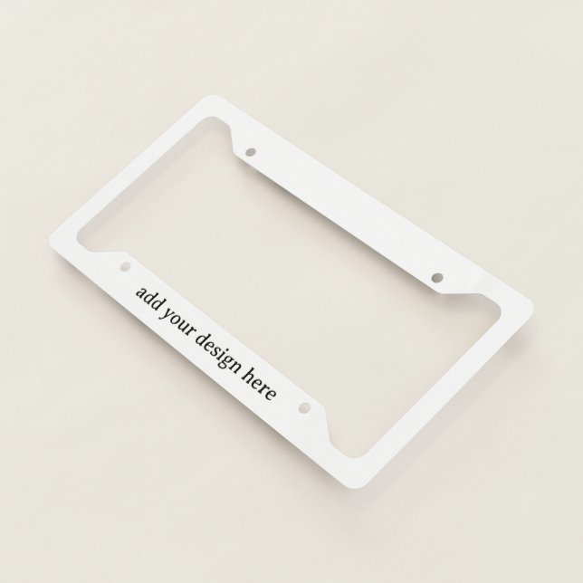 Create Your Own Simple Custom Style C  License Plate Frame (3/4)