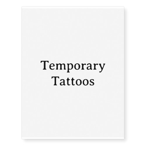 Create Your Own Simple Custom Temporary Tattoos