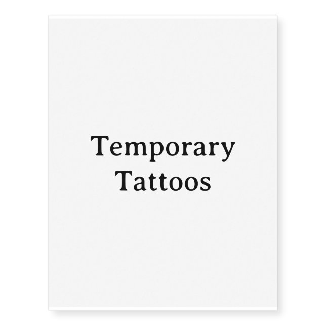 Create Your Own Simple Custom Temporary Tattoos (Front)