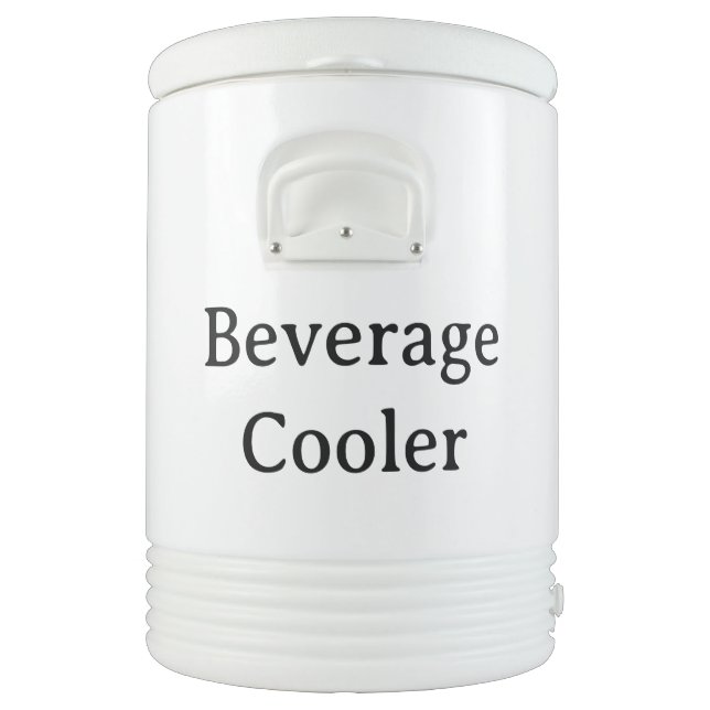 Create Your Own Simple Custom Ten Gallon Igloo Beverage Cooler (Left)