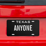 Create Your Own Simple Custom Texas License Plate at Zazzle
