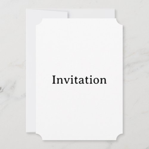 Create Your Own Simple Custom Ticket 5" x 7" Invitation