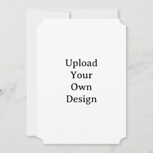 Create Your Own Simple Custom Ticket 5" x 7" Invitation