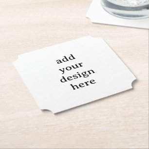 Create Your Own Simple Custom Ticket Paper Coaster