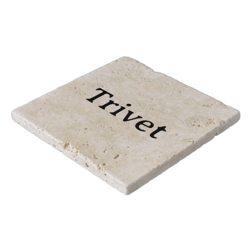 Create Your Own Simple Custom Travertine Stone  Trivet
