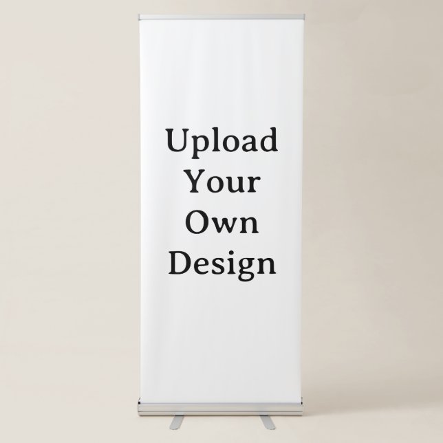 Create Your Own Simple Custom Vertical Retractable Banner (Front)