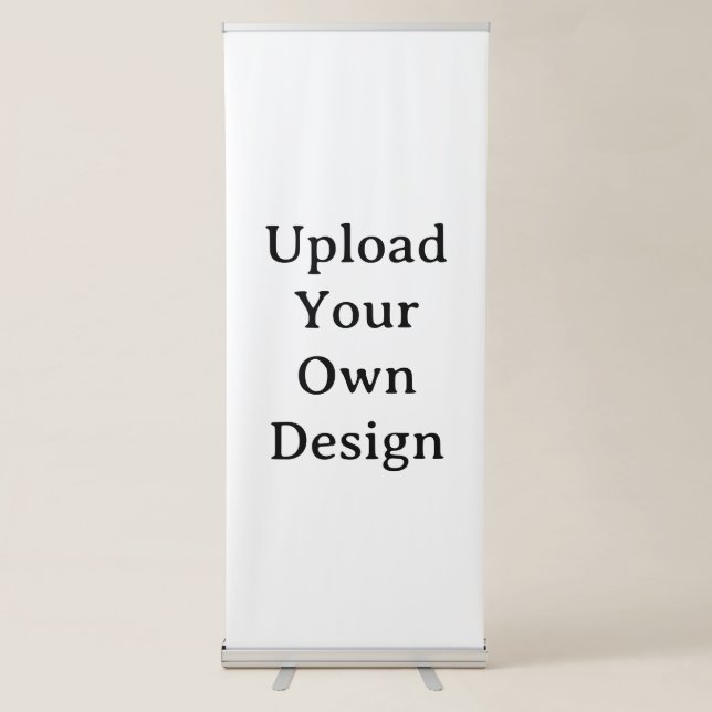 Create Your Own Simple Custom Vertical Retractable Banner (Front)