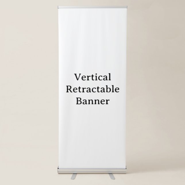 Create Your Own Simple Custom Vertical Retractable Banner (Front)