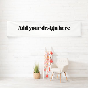 Create Your Own Simple Custom Vinyl 2.5' x 12' Banner