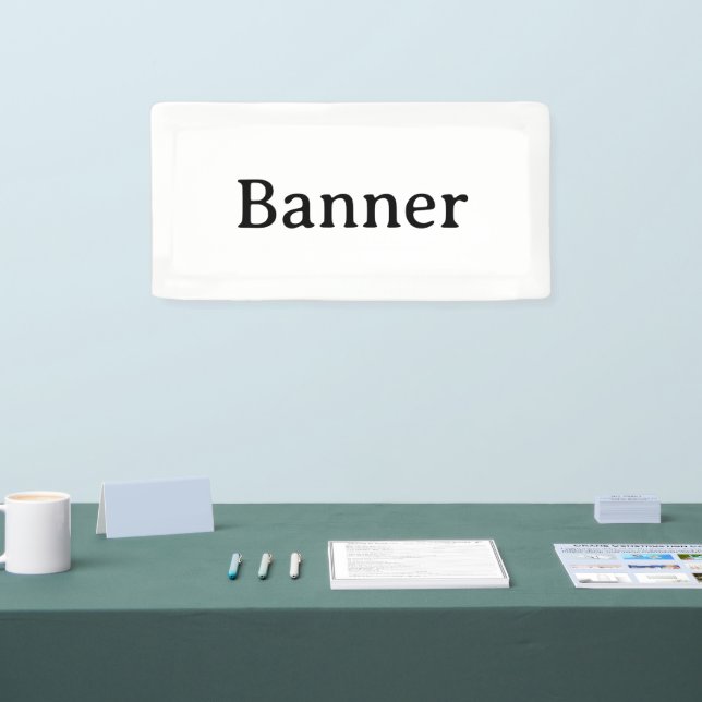 Create Your Own Simple Custom Vinyl 2' x 1' Banner (Tradeshow)