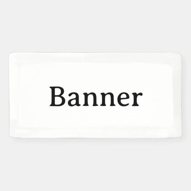 Create Your Own Simple Custom Vinyl 2' x 1' Banner (Horizontal)