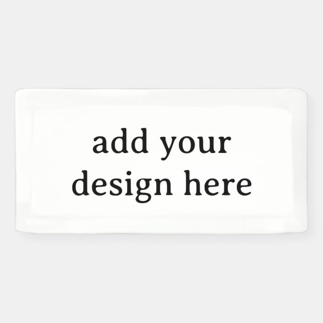 Create Your Own Simple Custom Vinyl 2' x 1' Banner (Horizontal)