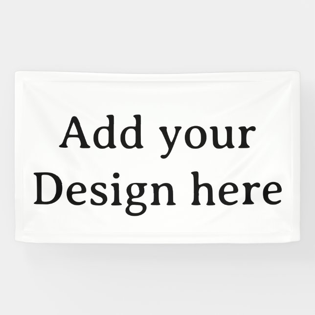 Create Your Own Simple Custom Vinyl 3' x 5' Banner (Horizontal)