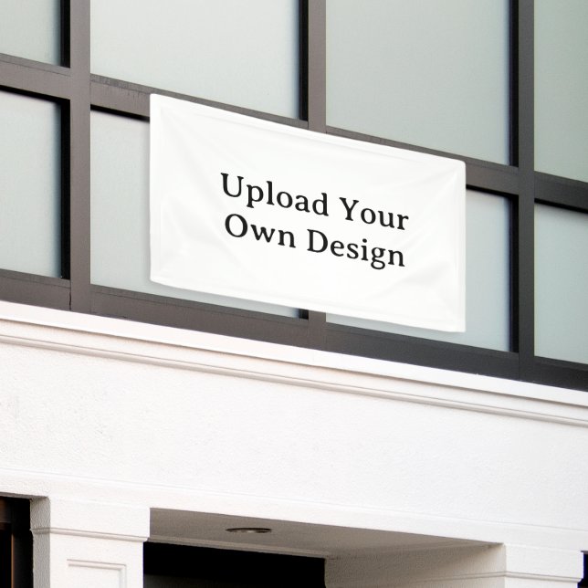 Create Your Own Simple Custom Vinyl 3' x 5' Banner (Outside Building)