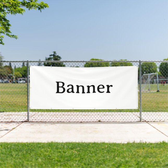 Create Your Own Simple Custom Vinyl 4' x 10' Banner (Insitu)
