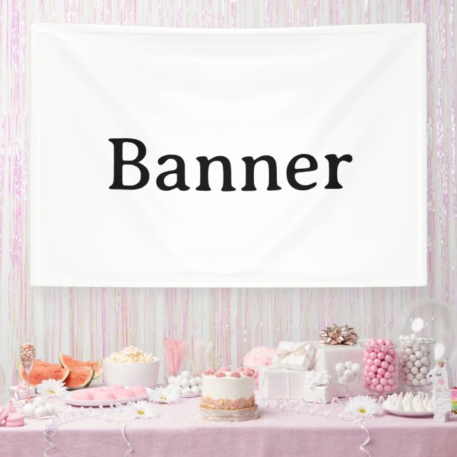 Create Your Own Simple Custom Vinyl 4' x 6' Banner (Party)