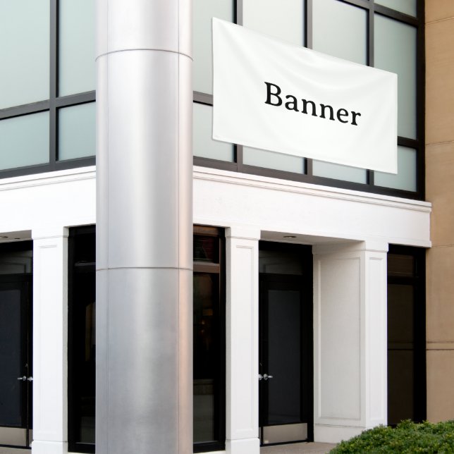 Create Your Own Simple Custom Vinyl 6' x 10' Banner (Outside Building)