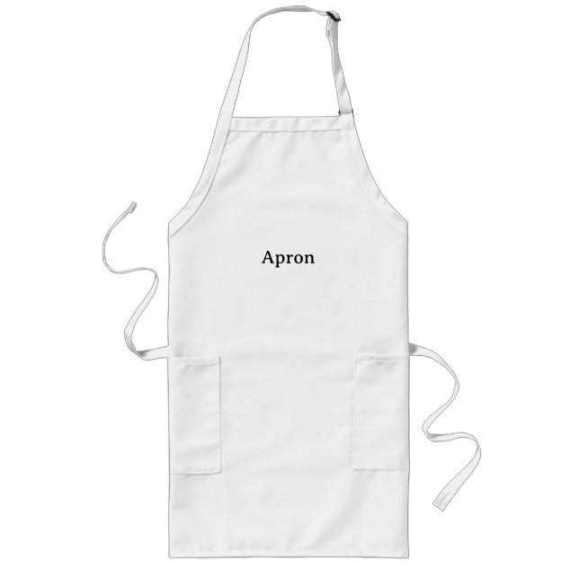  Create Your Own  Simple Design  Long Apron (Front)