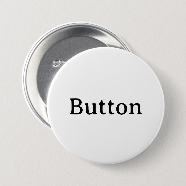 Create Your Own Simple Large 3 Inch Round Button (Front & Back)