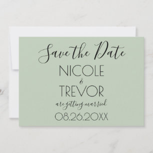 Create Your Own - Simple Personalized Save The Date