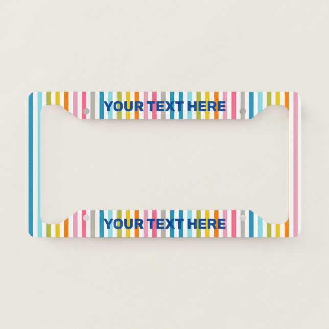Create Your Own Simple Pretty License Plate Frame (Front)