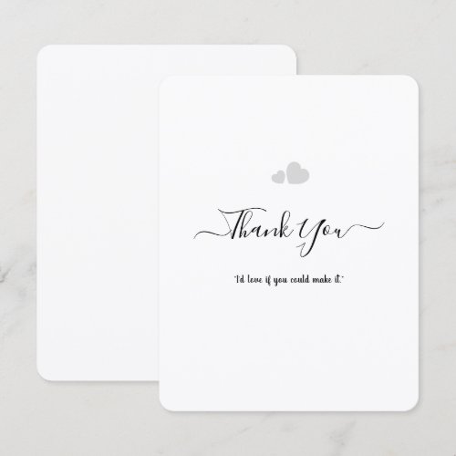 Create Your Own Simple Professional 4.25"x5.5"Flat Thank You Card