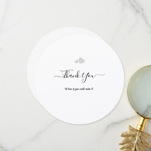 Create Your Own Simple Professional 5.25"x5.2 Flat Thank You Card