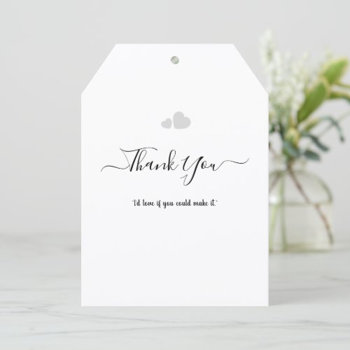 Create Your Own Simple Professional 5" x 7" Flat Thank You Card