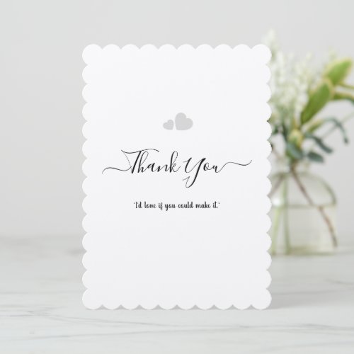Create Your Own Simple Professional 5" x 7" Flat Thank You Card