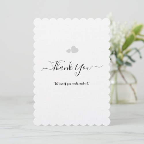 Create Your Own Simple Professional 5" x 7" Flat Thank You Card