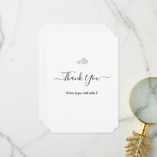 Create Your Own Simple Professional 5" x 7" Flat Thank You Card