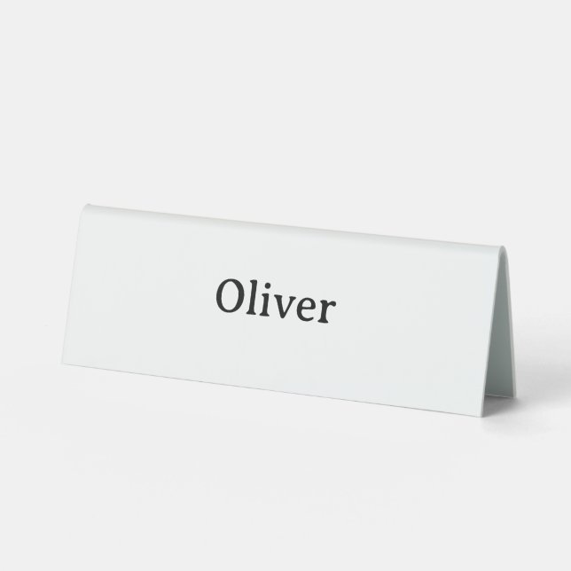 Create Your Own Simple Professional 6" X 2" Table Tent (Front)