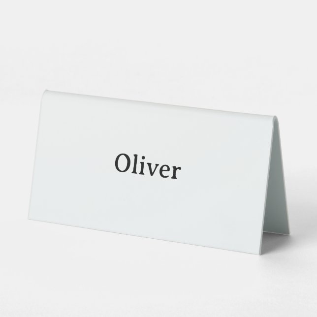 Create Your Own Simple Professional 6" X 3" Table Tent (Front)