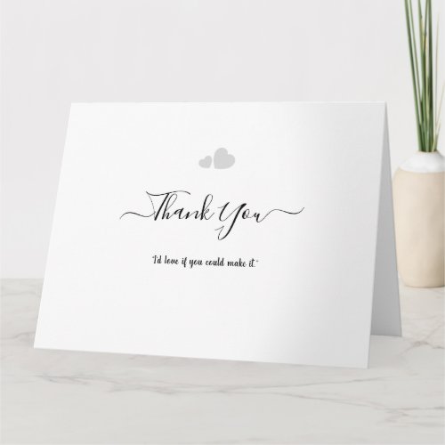 Create Your Own Simple Professional 8.5" x 11"Fold Thank You Card
