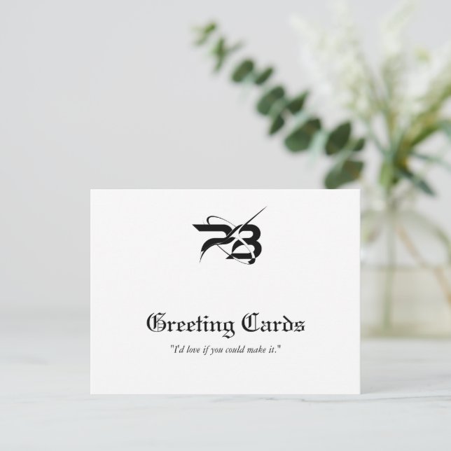 Create Your Own Simple Professional Postcard (Standing Front)
