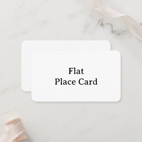 Create Your Own Simple Rounded 3.5" x 2.0" Flat Place Card