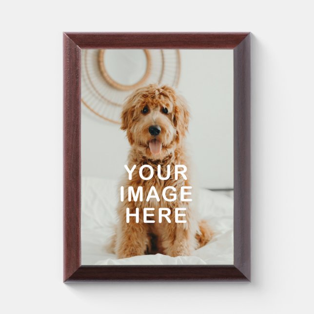 Create Your Own Simple Single Image Award Plaque (Vertical)