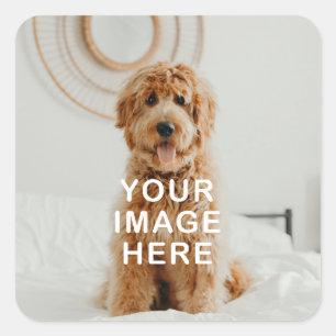 Create Your Own Simple Single Image/Photo Square Sticker