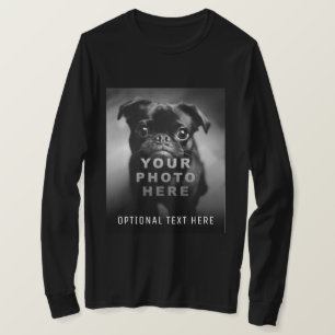Create Your Own Simple Single Photo & Custom Text T-Shirt