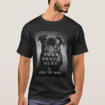 Create Your Own Simple Single Photo & Custom Text T-Shirt<br><div class="desc">Create your own simple,  modern t-shirt with a single photo and your custom text. If you need any help customizing this,  please message me using the button below and I'll be happy to help.</div>