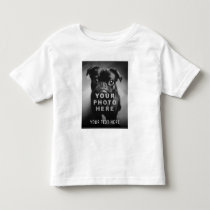 Create Your Own Simple Single Photo & Custom Text Toddler T-shirt