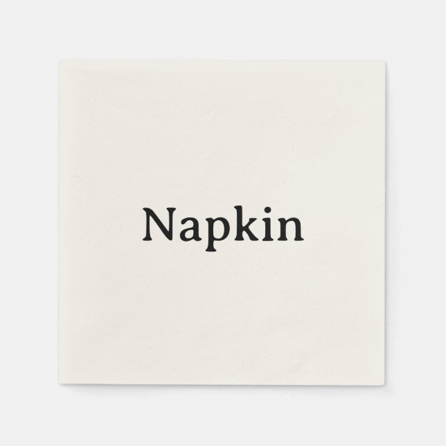Create Your Own Simple Standard Cocktail Paper Napkins (Front)