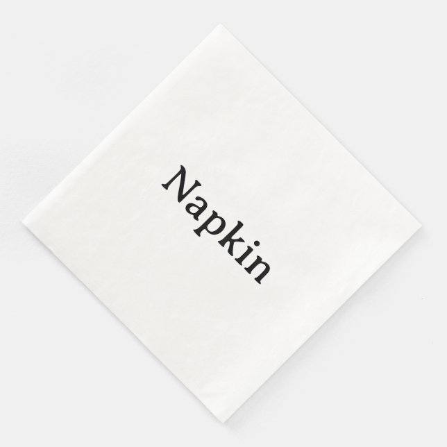 Create Your Own Simple Standard Dinner Paper Napkins (Corner)