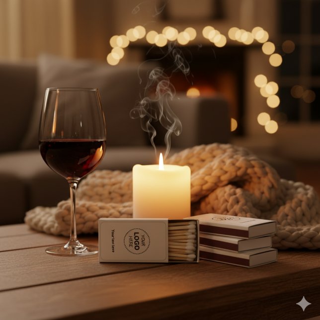 Create Your Own Simple Text & Business Logo Matchboxes (Creator Uploaded)