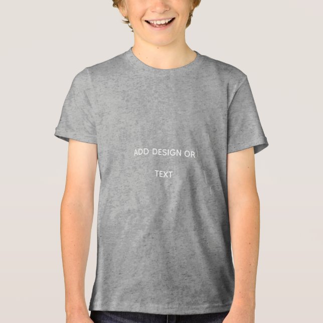 Create Your Own simple Tri-Blend Shirt (Front)