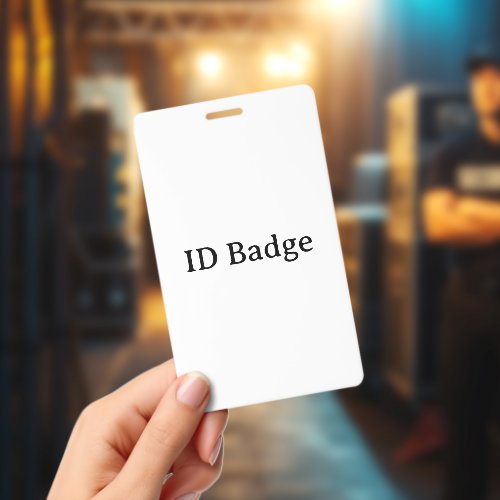 Create Your Own Simple Vertical 3"x5" PVC Plastic Badge