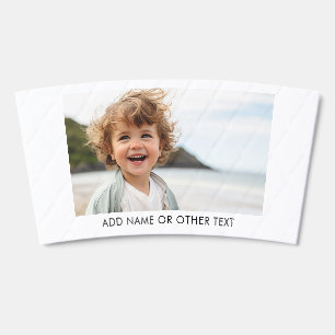 Create Your Own Single Photo Gallery white border Coffee Cup Sleeve